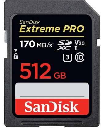  Зображення Модуль флеш-пам'яті SanDisk Extreme Pro SDXC Card 512GB - 170MB/s V30 UHS-I U3; EAN: 619659171148 